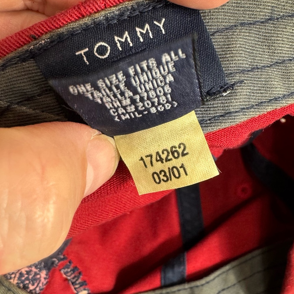 Tommy Hilfiger Vintage Y2K 2001 All American Red Cap - Picture 9 of 10